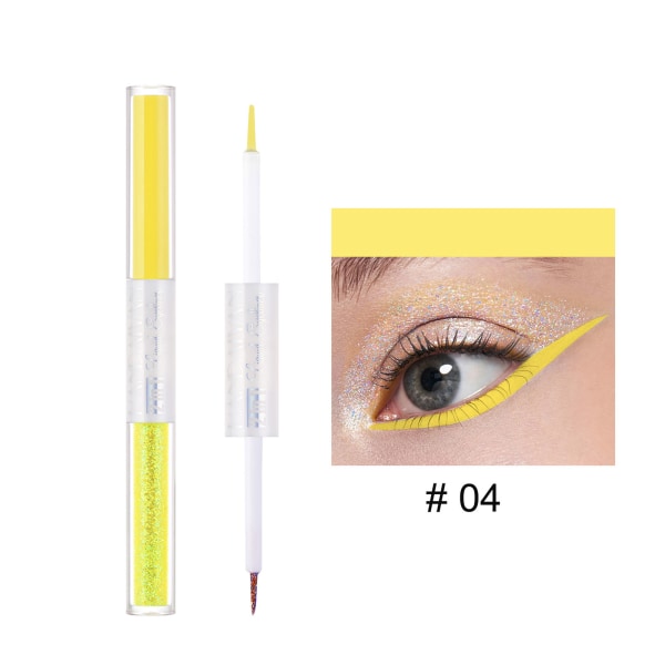 Färgglad flytande eyeliner Penna Snabbtorkande Anti-Smuts Eyeliner Pen Precision Filt Eyeliner Cosplay 3