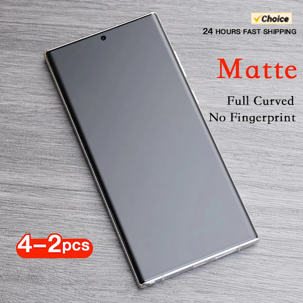 Matt Hydrogel Film För Samsung Galaxy S24 S23 S22 S21 S20 Ultra Plus Inget Fingeravtryck Skärmskydd Inte Härdat Glas Samsung S20 Plus 2pcs Front