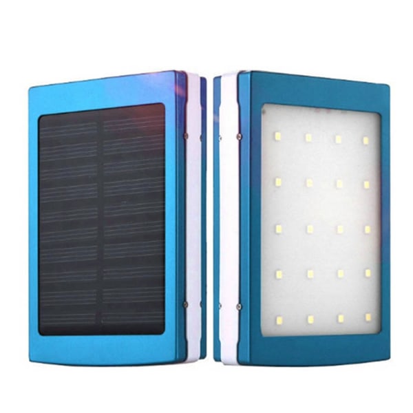 Dubbel USB Solar Mobil Power Bank Nesting Bärbar Batteriladdare Box Camping Light gold
