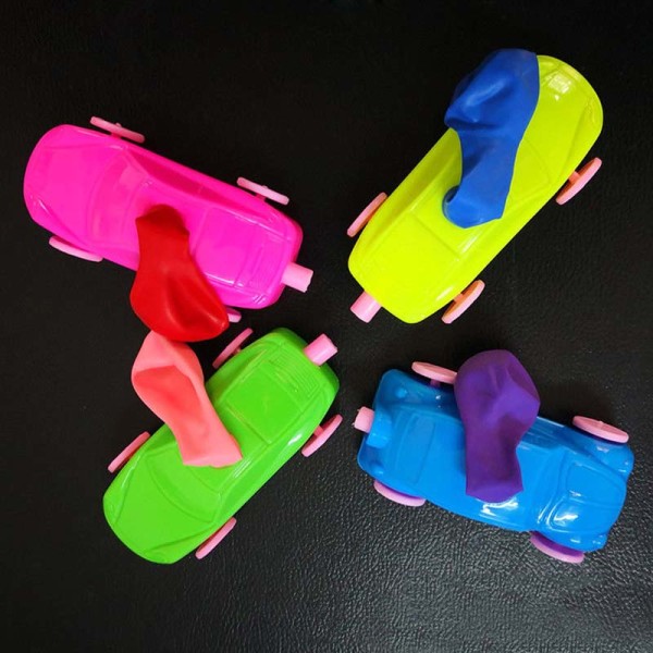 1/5/10 st Kids Science Experiment Leksaker DIY Ballon Car Build Kit Leksak 1pcs