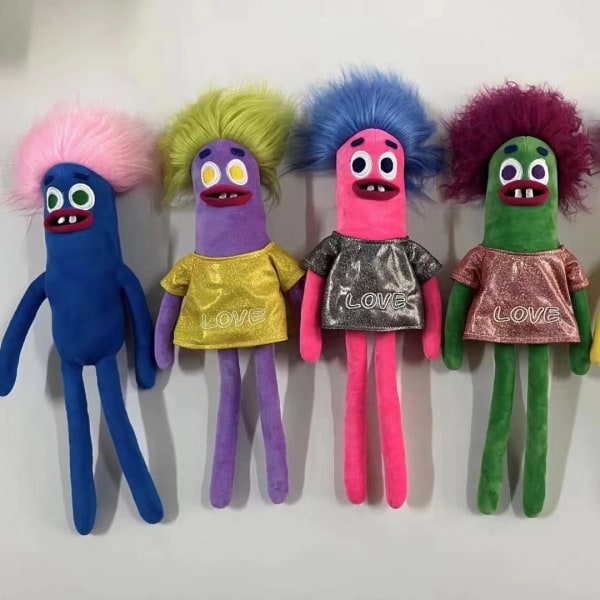 Nobody sausages super unknown sausages game peripheral doll sausages strange plush violet 43cm