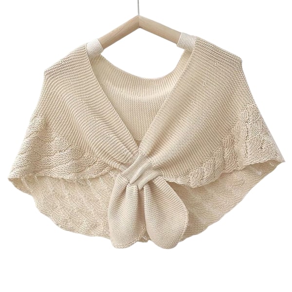 Kvinnor liten sjal för vår höst mode stickad halsduk Mjuka bekväma skulder Wraps khaki section 100-135cm