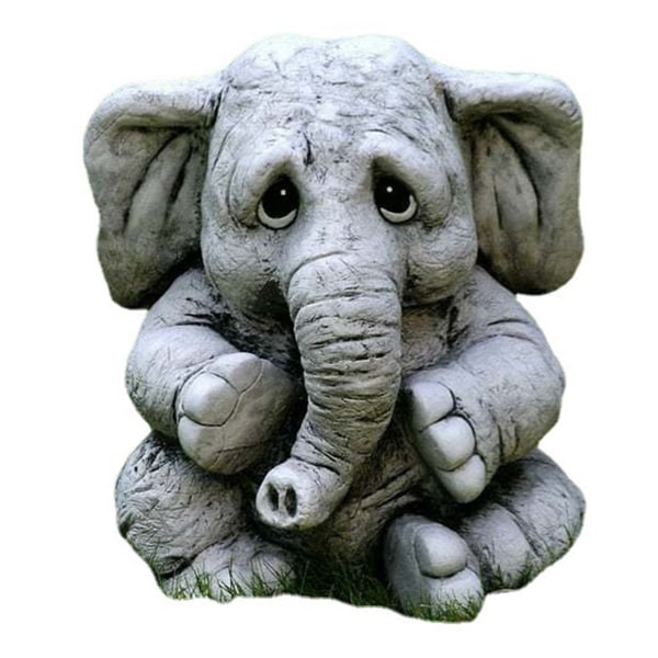 Trädgårds elefantstatyer utomhusdekor idealisk present för vuxna barn picture section