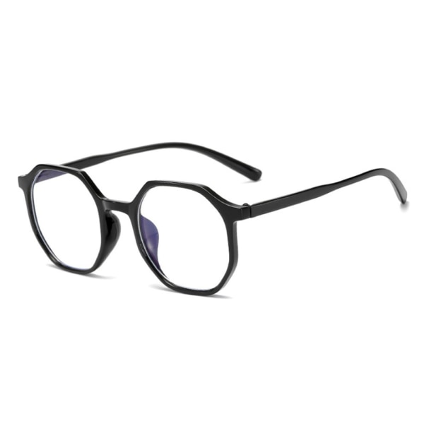 Polygonal Rim Myopia Glasögon för unisex hornbågade Lättviktsglasögonglasögon black 300