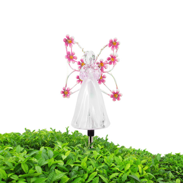 Solänglar för trädgården Flower Fairy Design Trädgårdslandskap pink