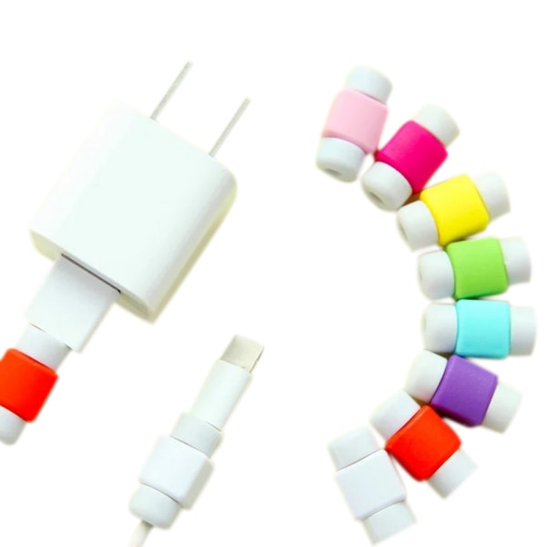 10 st/ set Mini USB -kabelskydd för iPhone 6/7/Plus iPad Datahörlurskablar default