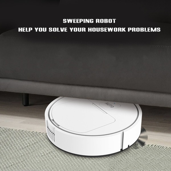 Uppladdningsbar hushållsrobotdammsugare Smart sopande moppningsrobot white 9
