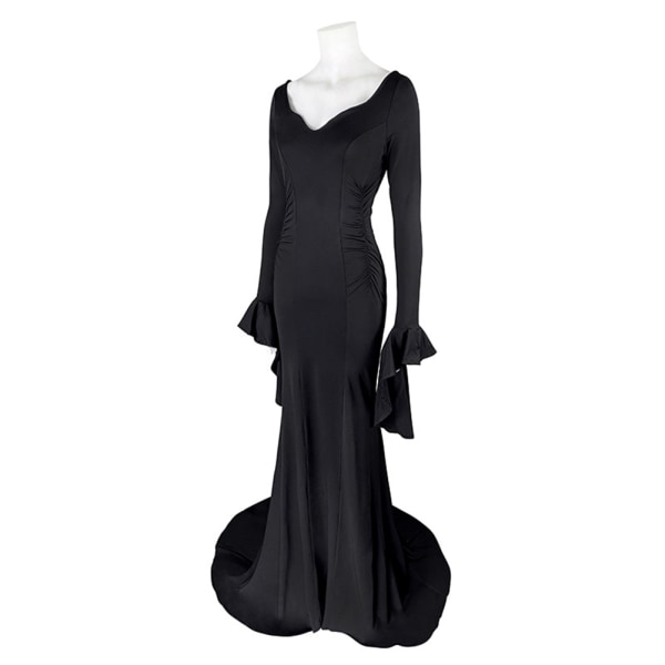 Addams Familys Morticia Cosplay Costume Black Dress Outfits tice dress s