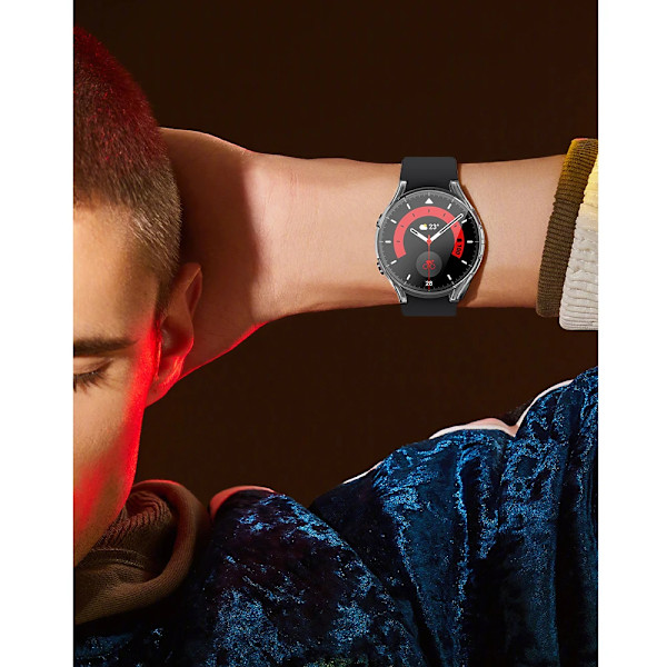 Mjukt TPU-skal för Samsung Galaxy Watch 4/5/6/7 40mm 44mm Skärmskydd Allround Skyddsfodral för Watch 6 47mm 43mm Red for Watch 7 40mm
