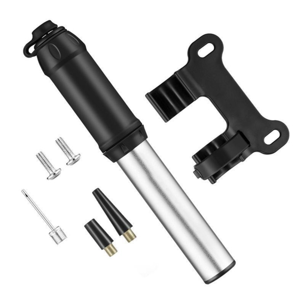 Mini Bike Pump Bärbar cykeldäckspump Snabb däckpump Handpump för cyklar black