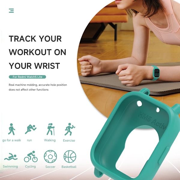 Skyddande skal för Redmi Watch 5 Active Smartwatch Silikon Bumper Ram Skydd för Xiaomi Redmi Watch 5 Lite Skal red For Redmi 5 Lite