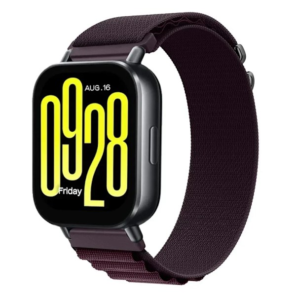 22mm 20mm Alpine Loop Armband för Redmi Watch 5 Lite Nylon Sport Andningsbart Armband Klockarmband Redmi Watch 5 Active Tillbehör Wine red Redmi Watch 5 Active