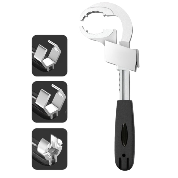 Multifunktionell badrumsnyckel justerbar för manuellt verktyg för vattenrör photo color