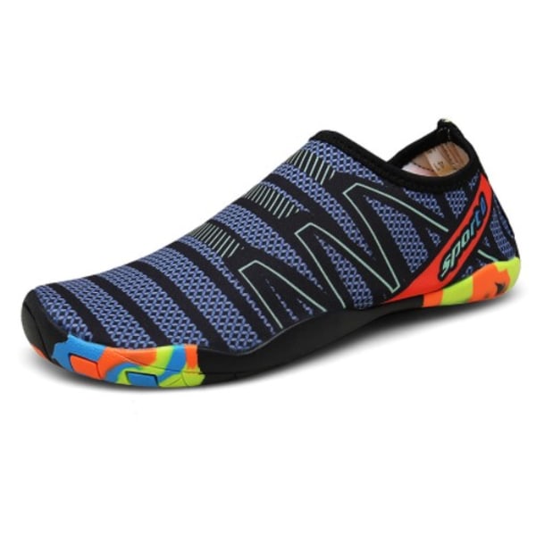 Snabbtorkande skor för män och kvinnor simskor dykning snorkelskor vada blue 37