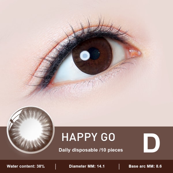 10st färgade kontaktlinser Kosmetiska kontaktlinser Fashionabla ögonfärgskontakter d