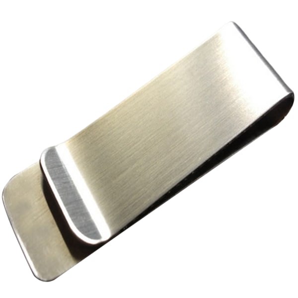 Slitstarka sedelklämmor Multifunktionsmässing pengaklämma Bärbar kreditkortshållare Fantastiska presenter till stainless steel color