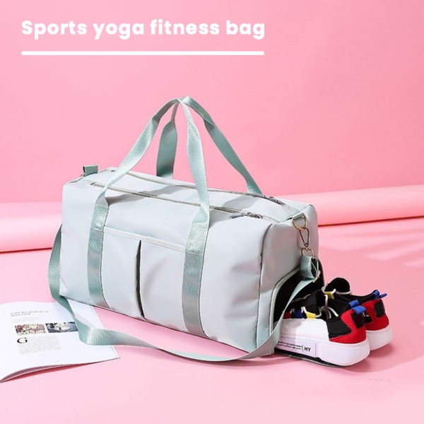Bärbar fitness med stor kapacitet resväska med skofack green