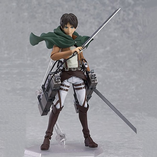 Attack On Titan 14cm Eren Mikasa Action Figur Display Form Form Anime modell leksak eren