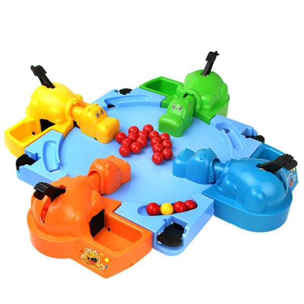 Hungriga flodhästar som äter bönor Spel Snabba 4-spelare roligt brädspel Förälder Barn Interaktivt spel Stress relief leksaker a