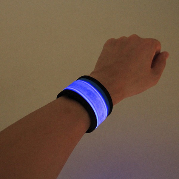 LED Light Strap Armband Armband för Nattsport Löpning Ridning Glow Safety Lamp blue