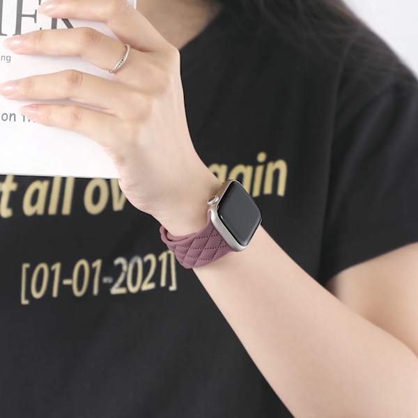 Nytt silikonarmband för Apple Watch Band 41mm 40mm 45mm 44mm 49mm 46mm 42mm armband iwatch ultra 2 series 10 SE 9 8 7 6 5 band white 49 46 45 44 42 mm