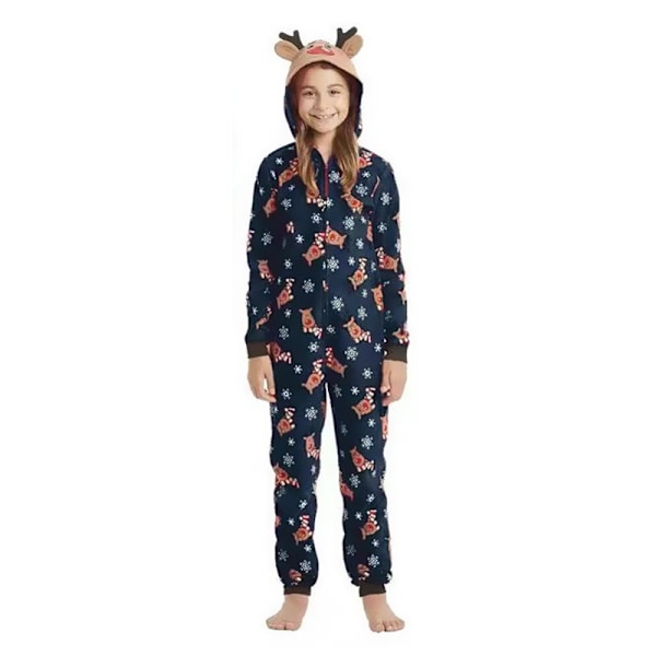 Matchande familjejulpyjamas set söt ren långärmad jumpsuit lös sovkläder casual hem kläder set ny 6t