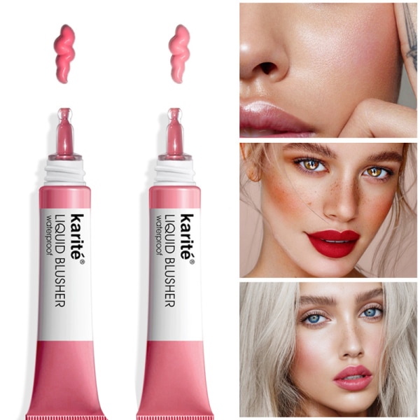 Makeup Blush Liquid Ljus upp hy Naturligt utseende Liquid Blush Långvarig 4
