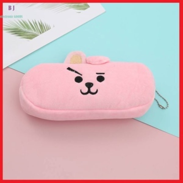 KPOP BTS BT21 Plysch tecknad djur case Panda Bear Fruit Pennväska för barn present a