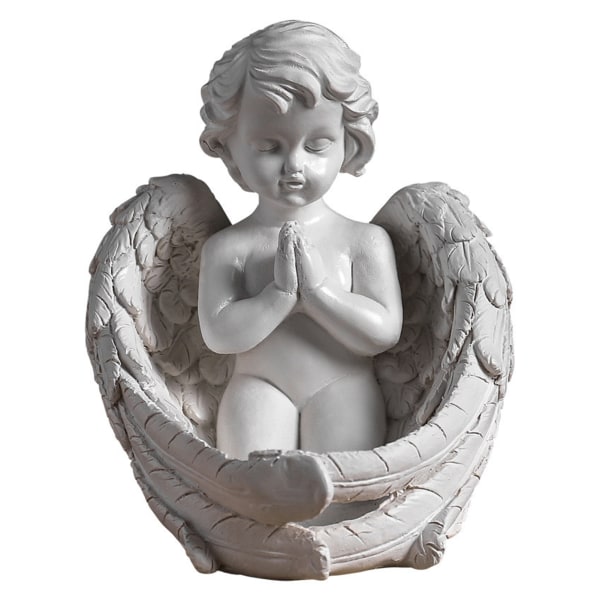 Vintage Angel Shape Ljusstake Ornament Lätt lätt att använda prydnad för sängbord i sovrummet picture section