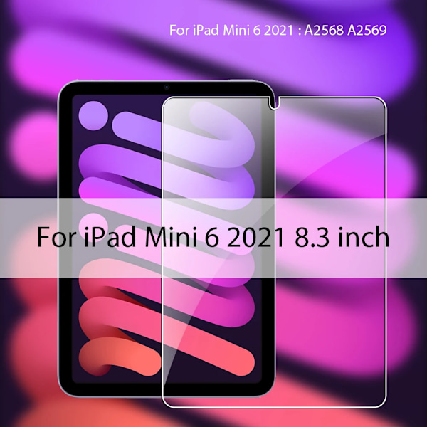 Härdat Glas För Ipad Pro 12.9 11 4:e 6:e 2022 Air 5 4 3 Skärmskydd För Ipad 9 9:e 10:e Generationen Mini 6 2021 10.2 9.7 Mini 6 2021