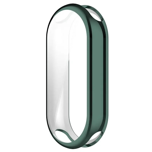 Fullständigt Skal För Xiaomi Mi Band 9 8 Skärmskydd Mi Band9 8 NFC Skärmskydd Skyddsfodral Klockfodral För Mi band8 9 Planting Dark Green Xiaomi Mi Band 9 NFC