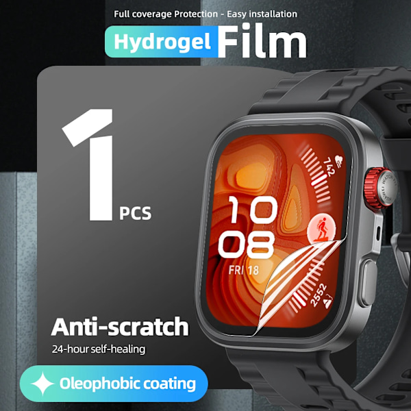 Hydrogelfilm för Huawei Watch Fit 4/Pro Skärmskydd Anti-repa, HD Klar Full Täckning Mjuk Skyddsfilm Tillbehör 1 PCS for Huawei Fit 4 Pro