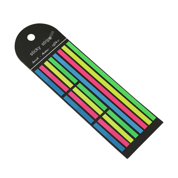 Självhäftande klistermärken i olika färger genomskinliga vattentäta självhäftande för kontors- och skolmaterial color on black background