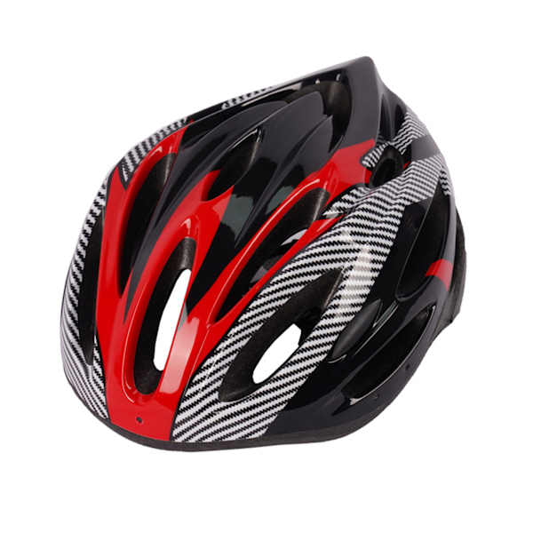 Mountainbike Vägcykelhjälm Justerbar Skyddande Herr Dam Vuxen Sport black red one size