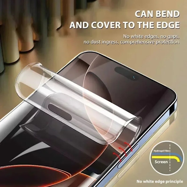 4 st Hydrogel Film för IPhone 15 11 12 13 14 16 Pro Max Mini 7 8 14 15 16 Plus Skärmskydd för IPhone X XR XS MAX Inte Glas For iPhone XS MAX 4 Pieces