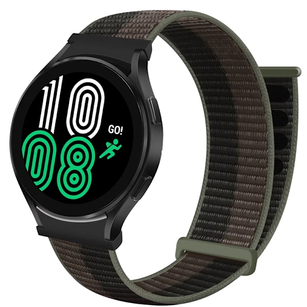 Nylonloop för Samsung Galaxy Watch 6-5-pro-4 44mm 40mm armband Utan glipor 20mm Armband Sportarmband Galaxy 4-6 classic 43mm 47mm Rem Togado gray31 Galaxy4 Classic 42mm