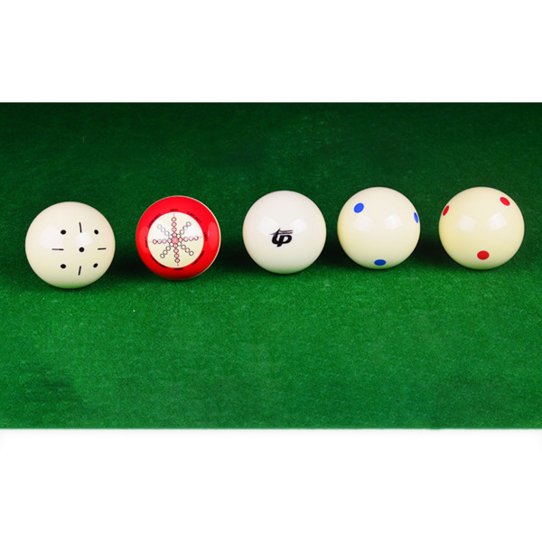 Träningsträning för biljardköboll Artefaktövningsbollar med standardlinjer och prickar lämpliga för American Eight Ball default
