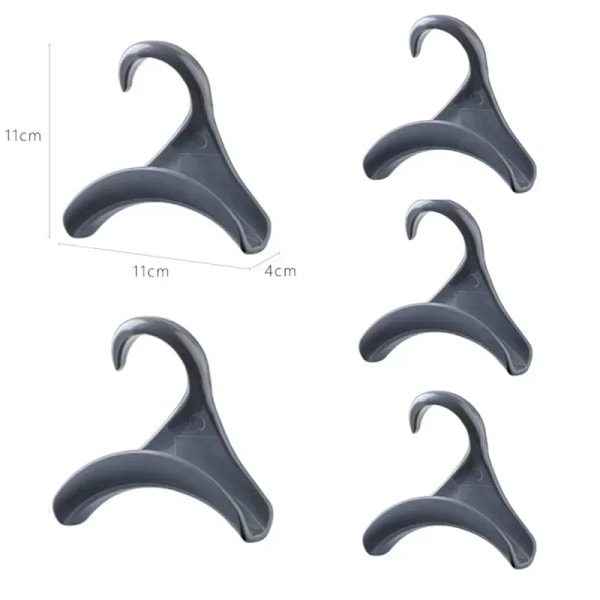 5 st väskhängare krok Handväska hatt scarf förvaringsställ garderob ryggsäck krok Handväska Hållare Förvaringsställ Organisation Gray-5pcs