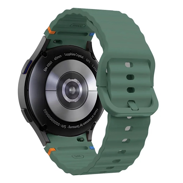 Originalt silikonarmband för Samsung Galaxy Watch 7 FE 6 4 Classic 5 pro 44mm 40mm 43mm 47mm 45mm Armband Galaxy Watch6 7 Rem Olive Galaxy 7 40mm 44mm