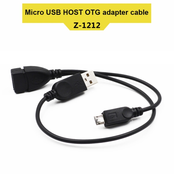 Micro USB 2.0 Host OTG Kabel USB Hane Hona Micro Hane för telefon Tablet PC Extern default