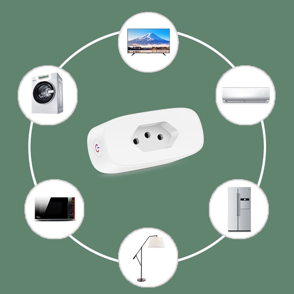 16A Wifi Smart Socket App Fjärrkontroll med timerfunktion för Kök i Vardagsrum Sovrum charged quantity statistics