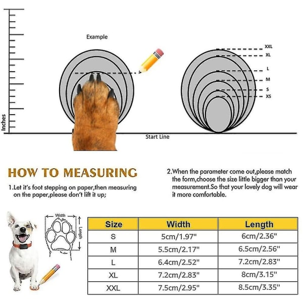 4st Hundskor Paw Protect löparskor för stor hund med justerbar reflex xl