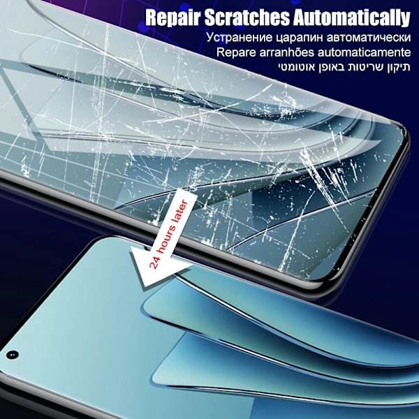 4 st Full Cover Böjd Hydrogel Film För OnePlus 13 Skärmskydd 12 13R 11 10 9 8T 7T Pro Nord 4 ACE 5 Tillbehör Ej Glas For OnePlus 6T High Definition