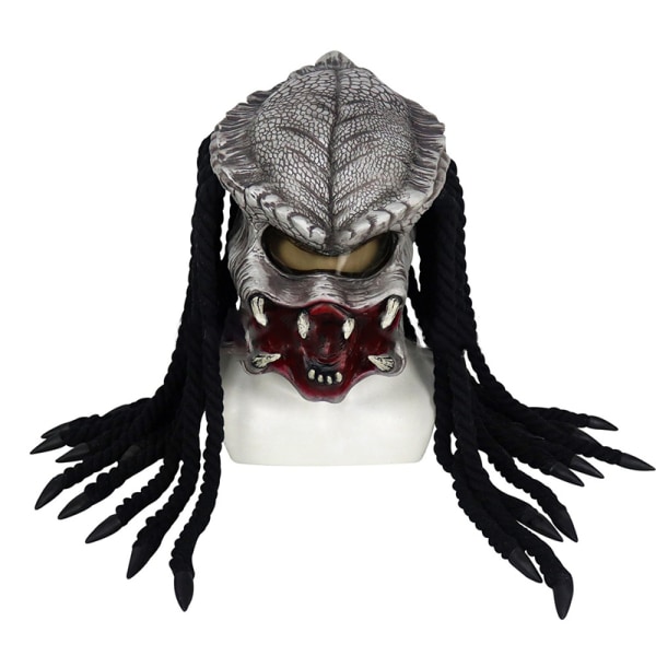 Alien Vs Predator Warrior Kostym Fancy Dress Roll Maskerad Mask Toy a
