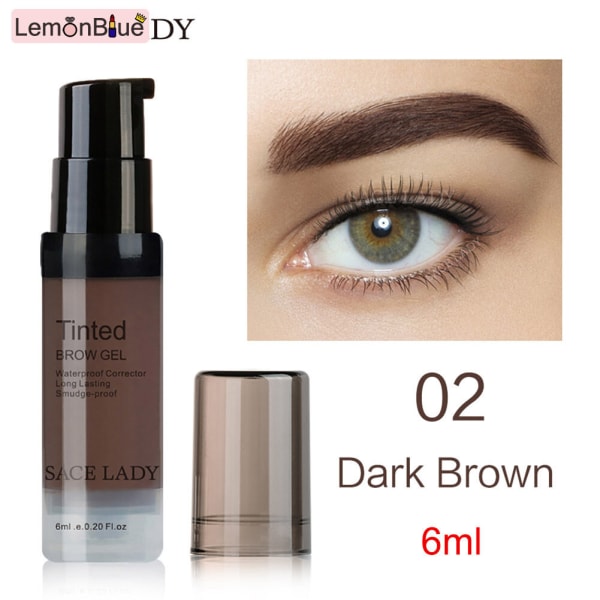 SACE LADY Eyebrow Dye Gel Vattenfast makeupskugga för ögonbryn långvarig nyans a