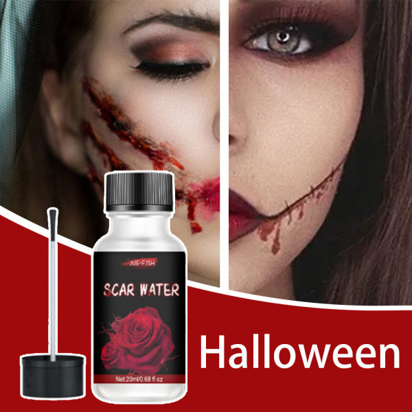 Simulering Blood Halloween rekvisita Cosplay Fancy Dress Party Makeup Supplies c