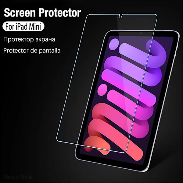 2-pack Härdat Glas Skärmskydd för iPad Mini 7 6 a17 Pro 8.3 tum Mini 4 5 7.9 2024 2021 Tablet Tillbehör Film 2pcs mini 5 4 7.9in