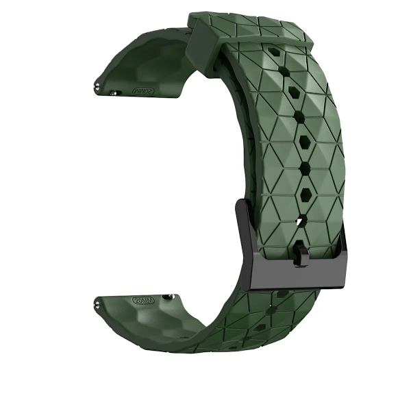 20mm 22mm Silikonarmband för Samsung Galaxy Watch 7/6/5/4 44/40mm 6 4Classic Gear S3 Universal Armband för Huawei GT3 4Pro Green 20mm