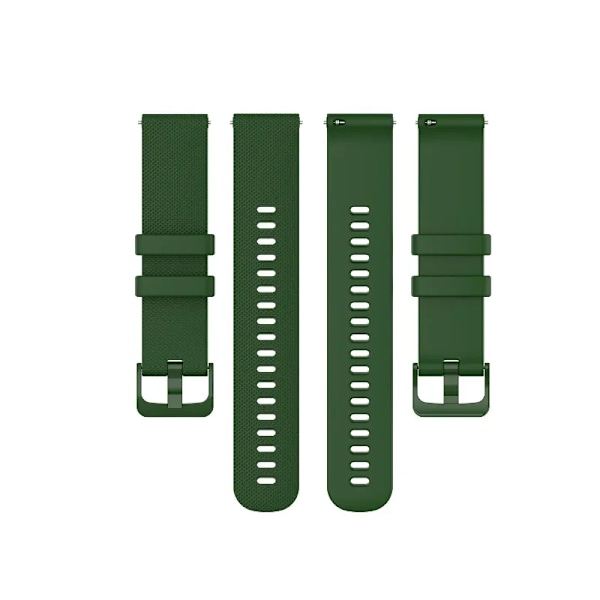 Nytt 22mm 20mm Silikonarmband För Samsung Klocka 7 6 5 4 Andningsbart Ersättningsarmband För Huawei Klocka GT5-4-3/Amazfit GTR GTS ArmyGreen For 22mm