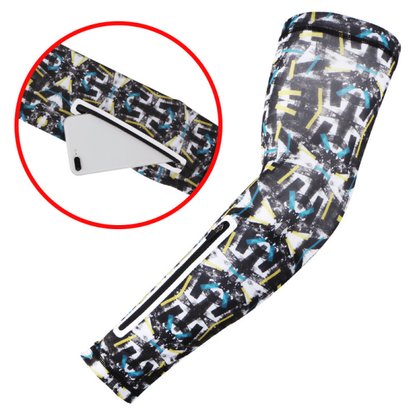 Sports Arm Sleeves Andas halkfri volleyboll Basket Arm Warmer Outdoor Sport black long m